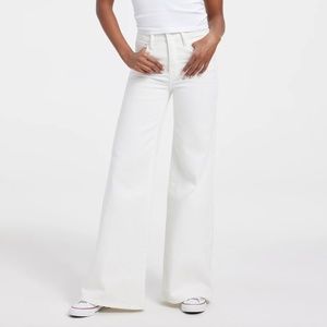 NWT Good American Good Waist Palazzo Jeans, Size 10/30